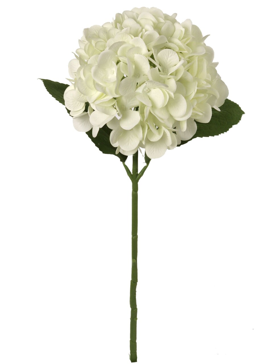 2PC 18" Cream Hydrangea Stems - Large 7" Blooms, Home Decor - Ideal for Bouquets, Centerpieces - Timeless All-Season Elegance, Floral Home by Artificial Flowers